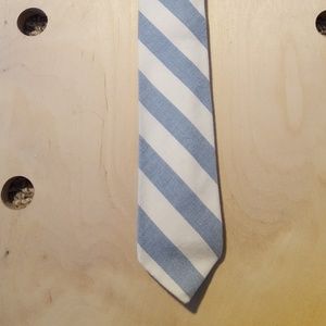 Silk-cotton tie in stripe